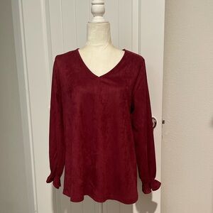 🌟 BOUTIQUE Sueded V-Neck Tunic 🌟